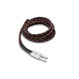 18Ft Cloth Guitar Cable Hosa 24Awg Black Red With White Earbud Headphones