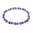Purple Glow Cat's Eye Crystal Stretch Bracelet