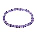 Purple Glow Cat's Eye Crystal Stretch Bracelet