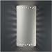 Sun Dagger Open Top and Bottom Extra Large Cylinder Outdoor Wall Sconce Finish: Hammered Pewter, Cutout Option: Horse