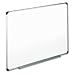 UNIVERSAL OFFICE PRODUCTS Dry Erase Board, Melamine, 48 x 36, White, Black/Gray Aluminum/Plastic Frame