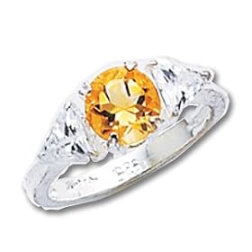 Buy Sterling Silver Citrine ring by A Great Jewelry Co.