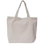 Large Cotton Canvas Tote Bag Natural