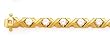 14K YELLOW GOLD AND CZ 2.5MM TENNIS BRACELET, 7" 3.0CTW