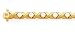 14K YELLOW GOLD AND CZ 2.5MM TENNIS BRACELET, 7" 3.0CTW