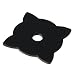 Forged Iron Mat Black Back plate