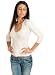 Apparel : Women's 3/4 Sleeve Deep V-Neck Silk Blend Pullover Sweater