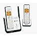 AT&T CL81209 DECT 6.0 Cordless Phone, Silver/Black, 2 Handsets