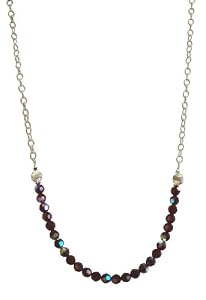 Silver Garnet Necklace