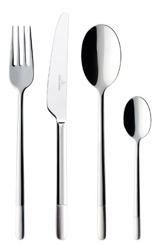 Villeroy & Boch Ella satiniert Tafelbesteck 124tlg. Geschenkset, blau Preisvergleich