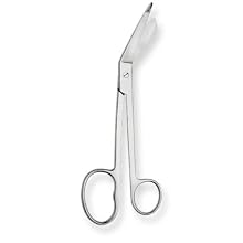 Stainless Steel Non Sterile Lister Bandage Scissor with One Large Ring, 8" Length, For Single Use (Pack of 100)