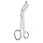 Stainless Steel Non Sterile Lister Bandage Scissor with One Large Ring, 8" Length, For Single Use (Pack of 100)