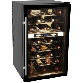 Haier HVTB40DPABS 40-Bottle Thermal-Electric Dual-Zone Wine Cellar