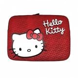 Hello Kitty KT4315RW 15.4 inch Laptop Sleeve, Red with White