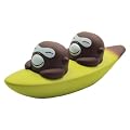 A di Alessi ASG99 "Banana Bros" Menage: Salz und Pfeffer aus thermoplastischem Harz, handdekoriert