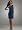David's Bridal Bridesmaid Dresses One Shoulder Satin Dress with Pleated Bodice Style F44358, Marine, 2