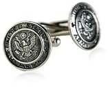 US Army Cufflinks Silver With Presentation Box
