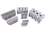Tenergy 68 Premium High Capacity NiMH Rechargeable Batteries 24AA/24AAA/8C/8D/4 9V