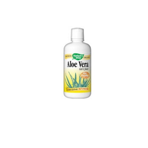 Nature's Way Aloe Vera Gel & Juice, 1-Liter Bottle (Pack of 3)