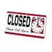 Reversible Open/Closed Sign with "Will Return" Clock, 11-1/2x6, Red/White/Black (AVT83636) Category: Retail Signs and Lighting