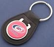 Carolina Hurricanes Leather Keychain