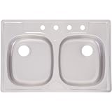 Buy FrankeUSA FPDS604B Double Bowl Stainless Steel 33x22in. Topmount Sink by Franke