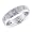 14K White Gold Square Shape Diamond Accented Ring Size 8.5