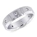 14K White Gold Square Shape Diamond Accented Ring