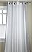 Stylemaster Tribeca 56 by 95-Inch Faux Silk Grommet Panel, White
