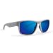 Epoch Charlie Sport Motorcycle Sunglasses Grey Frame with Blue Mirror Polarized Lens
