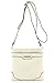 Medium Size Solid Modern Classic Crossbody Bag with Gold Plate