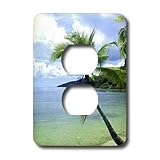 Tropical Island - Tropical Paradise - Light Switch Covers - 2 plug outlet cover