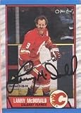 Lanny McDonald, Calgary Flames, 1989 Opee Chee Autographed Card