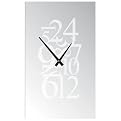Tempo Frosted Mirror Clock - Black