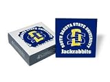 Set of 4 Ceramic Coasters (4x4) SD Coaster Set South Dakota State Jackrabbits Beverage Drinkware