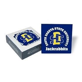 Set of 4 Ceramic Coasters (4x4) SD Coaster Set South Dakota State Jackrabbits Beverage Drinkware by NCAA: South Dakota State Jackrabbits