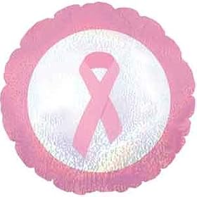 Click here to buy Breast Cancer Pink Ribbon Balloons - Mylar 18 Sparkly Design by Balloon.
