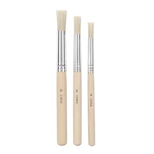 Darice Large Stencil Brush Set, Size 4, 6 and 8