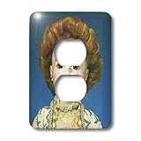 Florene Vintage - 1880 Bisque Doll - Light Switch Covers - 2 plug outlet cover