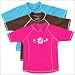 Girls UV Solid Logo Rashguard Top