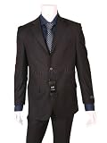NEW NWT $795 CHIANTI Designer Black Men's Suit 38R 38 R