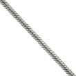 Snake Chain Necklace Solid Sterling Silver with Lobster Clasp -20 Inch