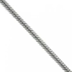 Snake Chain Necklace Solid Sterling Silver with Lobster Clasp -20 Inch
