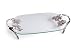 Glass Bowl Silver Plated Handles Grapes Grape Design Server Serving