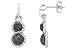 1/2 Carat Black Diamond Sterling Silver Earrings w/ Black Rhodium