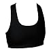 Black Sports Bra, cotton spandex jersey cotton, imprintable, 4 adult sizes