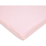 American Baby Company 100% Cotton Value Jersey Knit Cradle Sheet, Pink