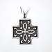 Southwestern Santa Fe Style Reversible Cross Pendant in Sterling Silver, #8265