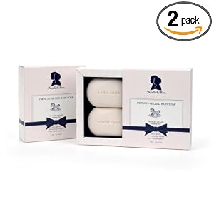 Noodle & Boo French-Milled Baby Soap, Two 3.5-Ounce Bars (Pack of 2)