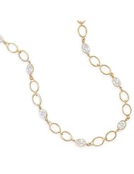 16"+3" 14 Karat Gold Plated CZ Necklace